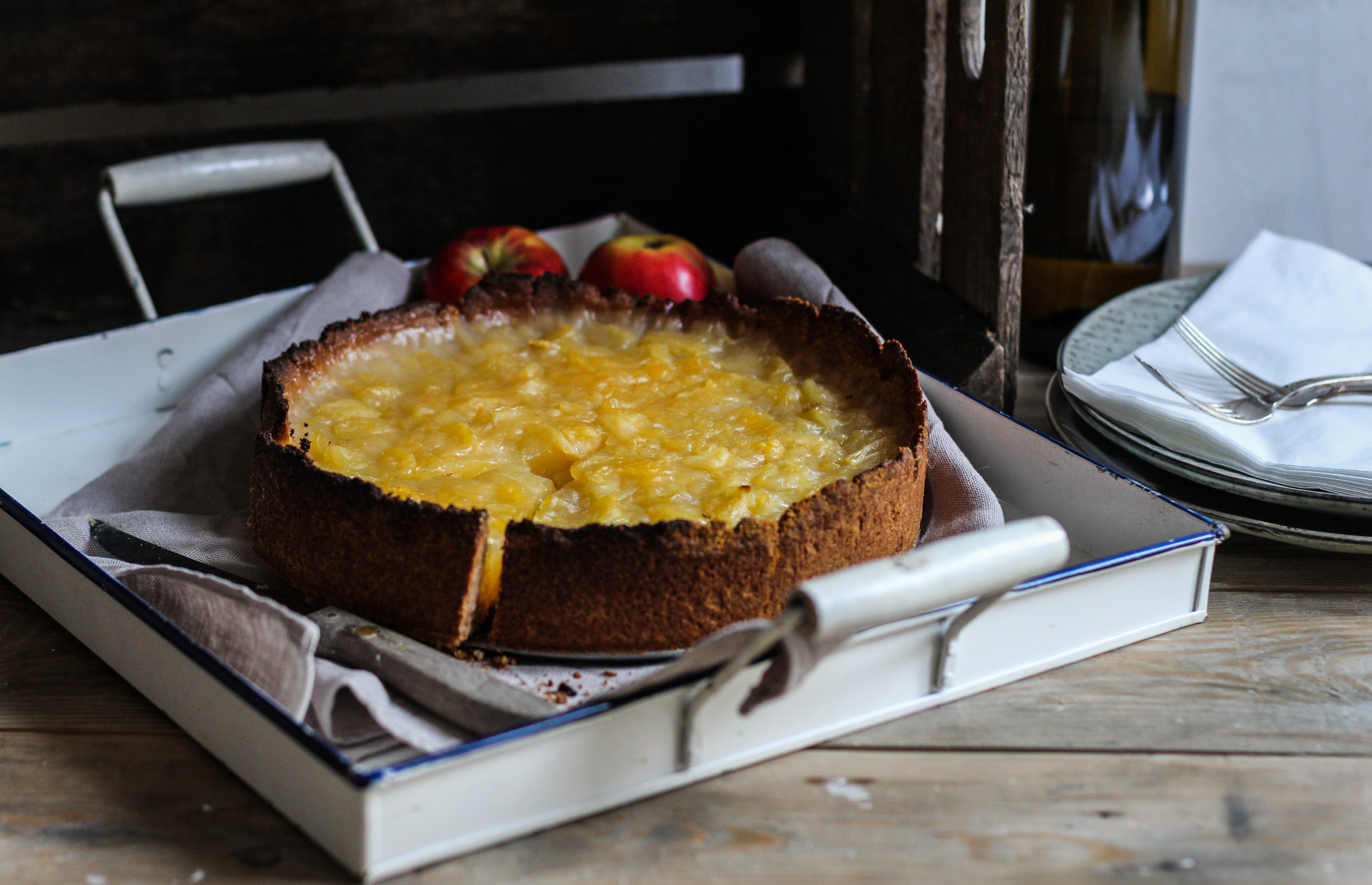 Apfel-Weißweinkuchen - Bauchgold