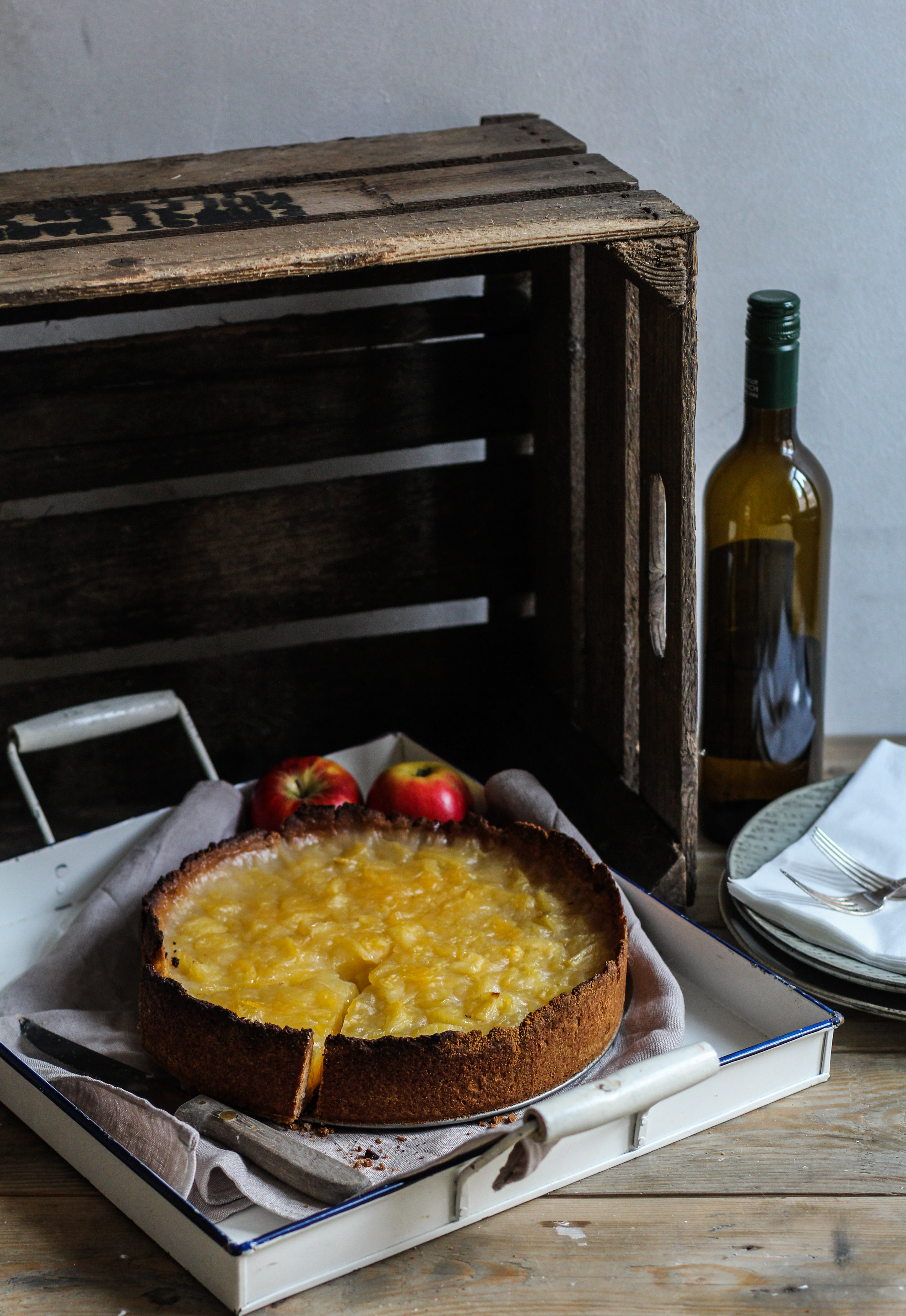 Apfel-Weißweinkuchen - Bauchgold