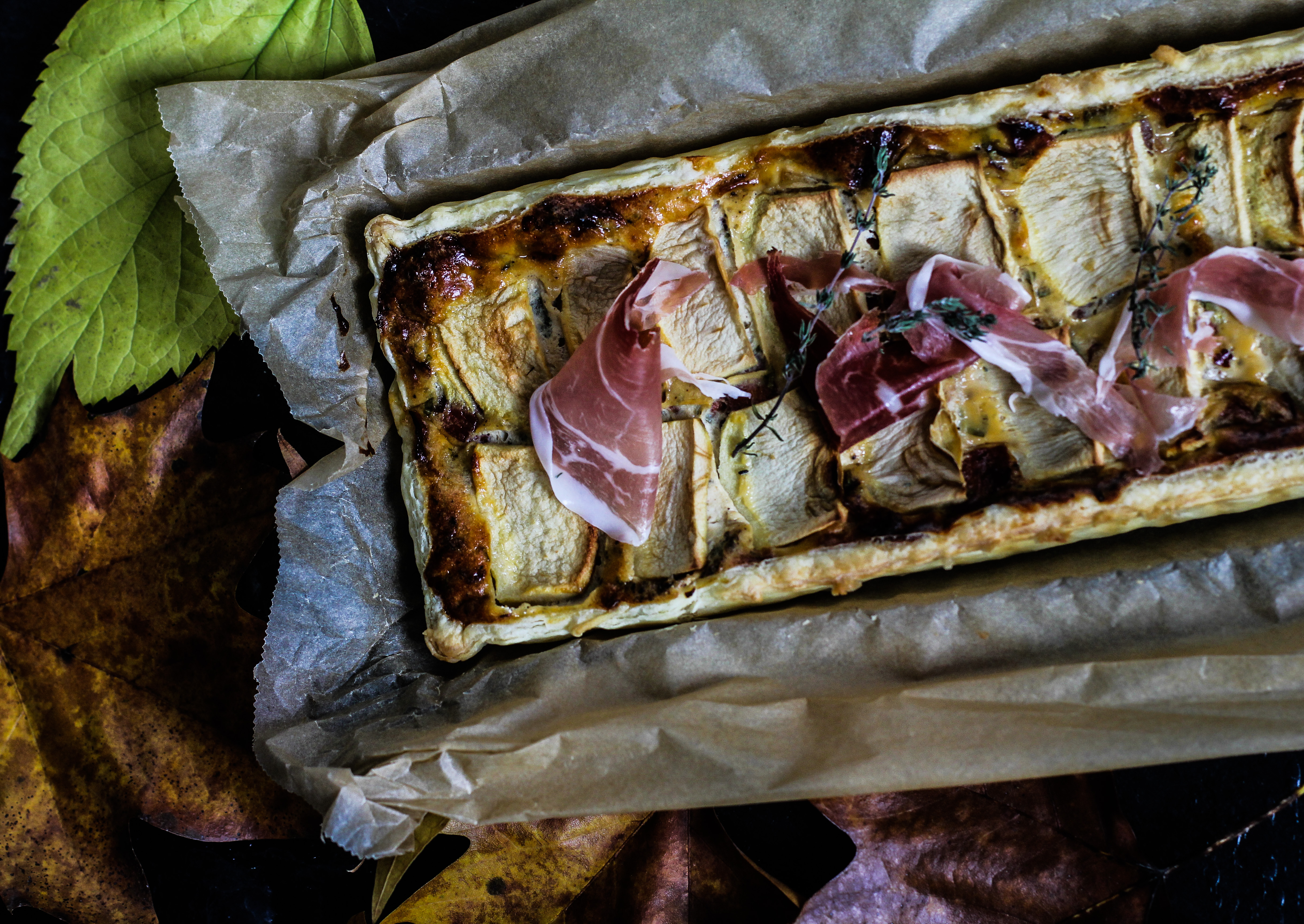 Apfel-Speck-Quiche